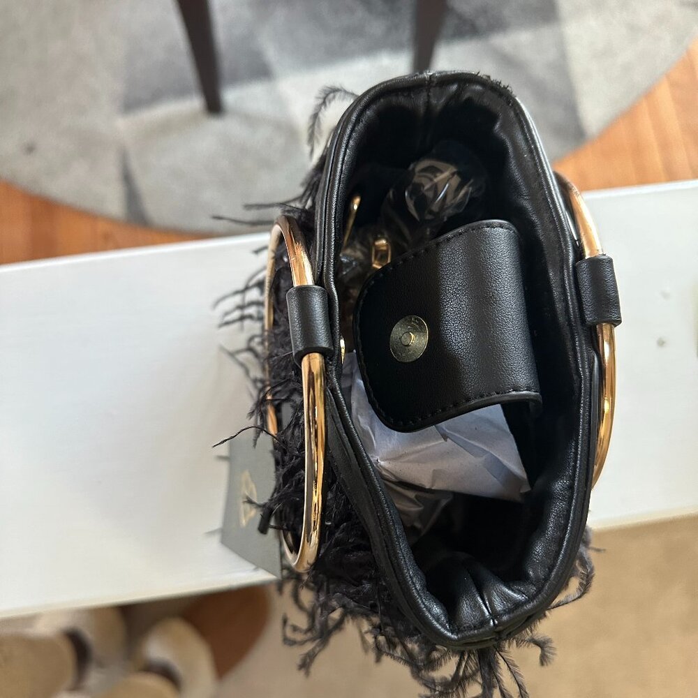 Street Level Bucket Bag with Gold Handle